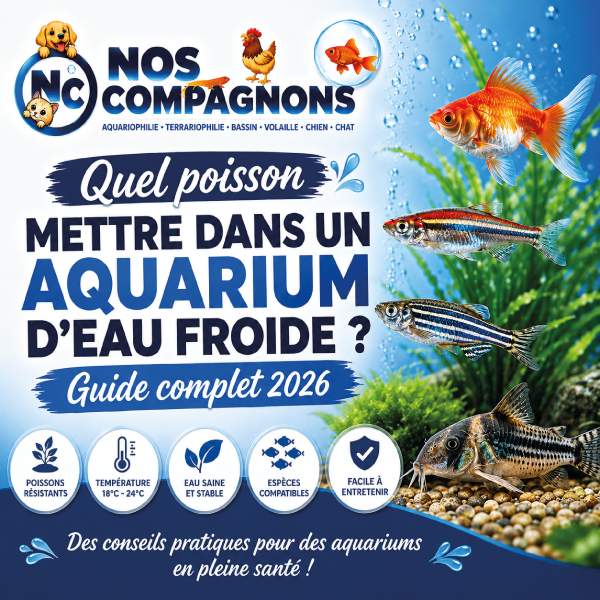 Quel poisson mettre dans un aquarium d'eau froide ? Guide complet 2026