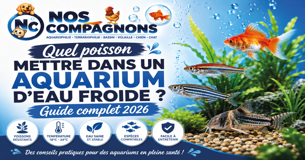 Quel poisson mettre dans un aquarium d'eau froide ? Guide complet 2026