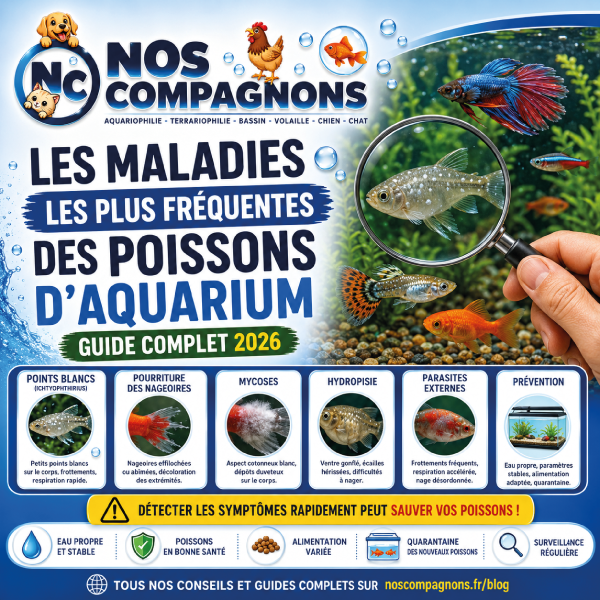 Les maladies les plus fréquentes des poissons d'aquarium