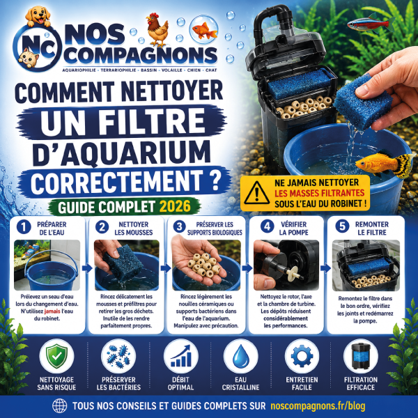 Comment nettoyer un filtre d'aquarium correctement ?