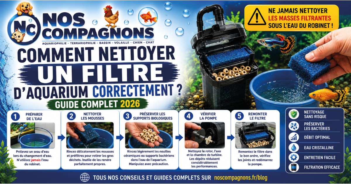 Comment nettoyer un filtre d'aquarium correctement ?