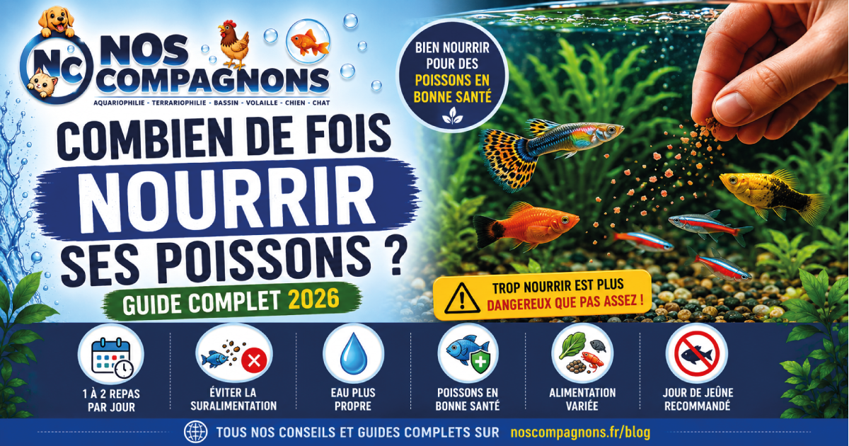 Combien de fois nourrir ses poissons ?