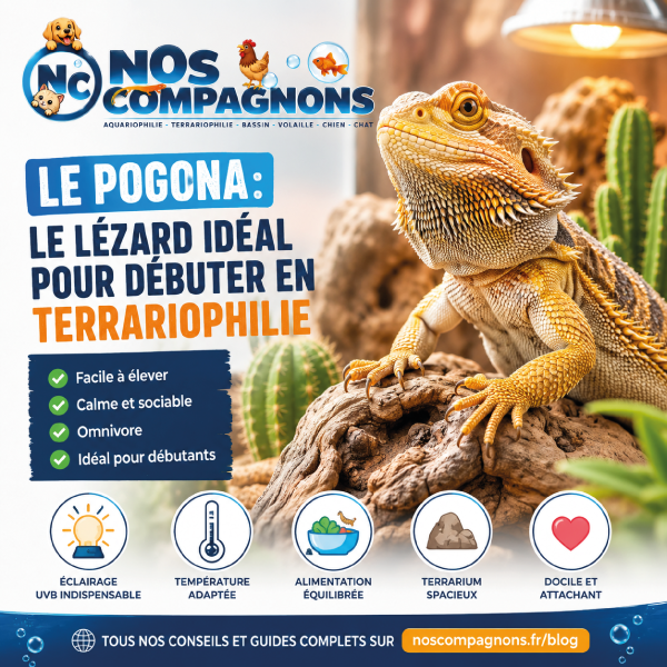Le Pogona : le lézard idéal pour débuter en terrariophilie