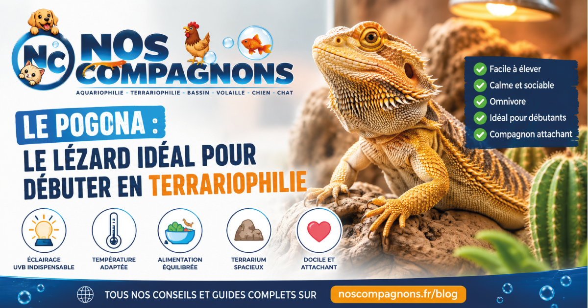 Le Pogona : le lézard idéal pour débuter en terrariophilie