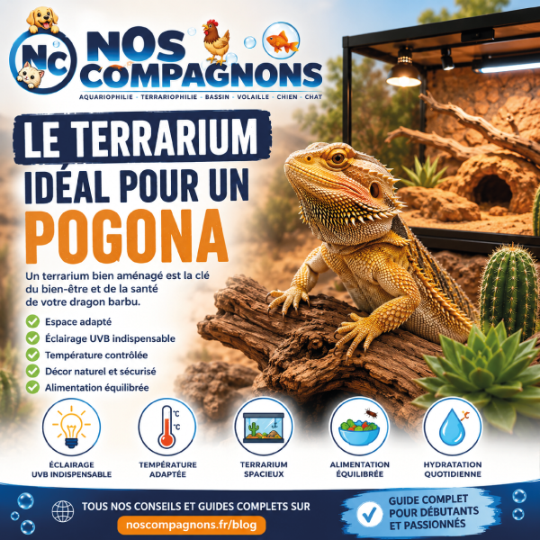 Comment aménager le terrarium idéal pour un pogona ?