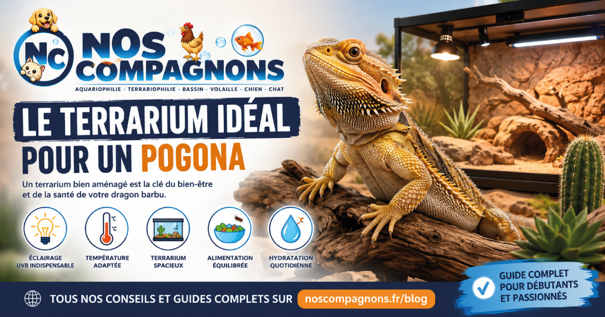 Comment aménager le terrarium idéal pour un pogona ?